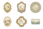 Vintage Easter Sheep Label Printable, an Illustration by SinaCreation (Thumbnail 2 of 6)