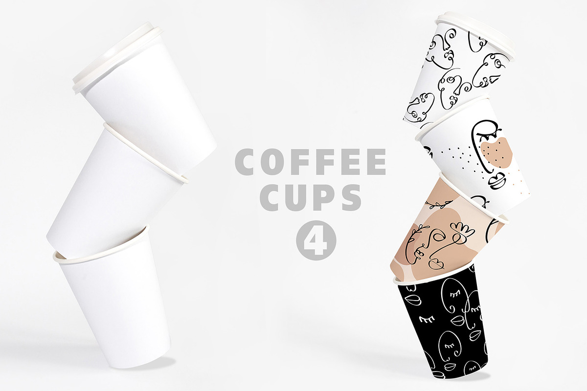 36 Minimalist Mockup Bundle, a Cups & Container Mockup by bazarova (Photo 7 of 11)