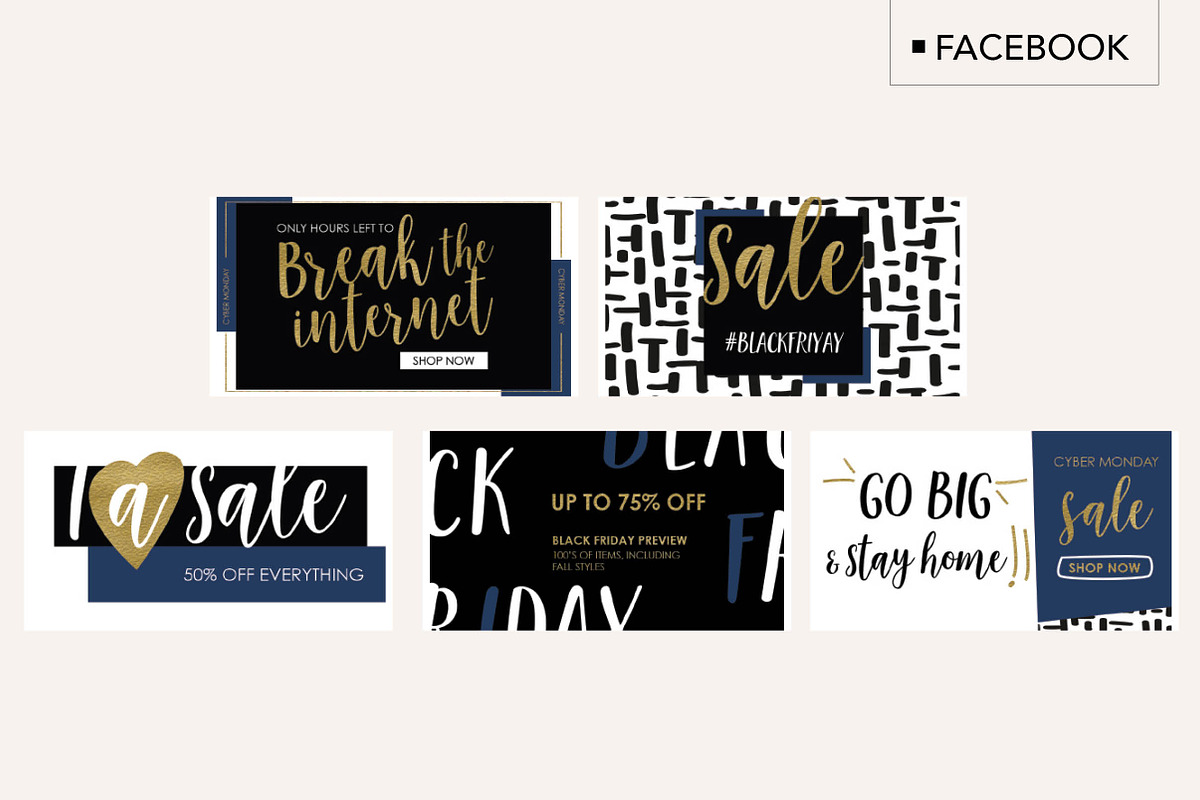 Black Friday + Cyber Monday Bundle, a Social Media Template by jgdigital.co designs (Photo 10 of 11)