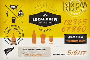 Vintage Logos & Badges: Local Brew