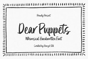 Dear Puppets Whimsical Font