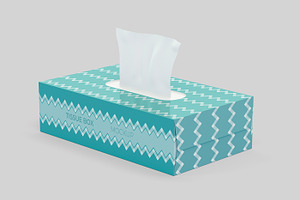 Rectangle Tissue Box Mockup Set