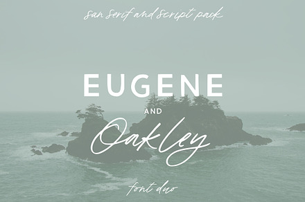 Eugene and Oakley Font Duo, a Sans Serif Font by Margot + Co