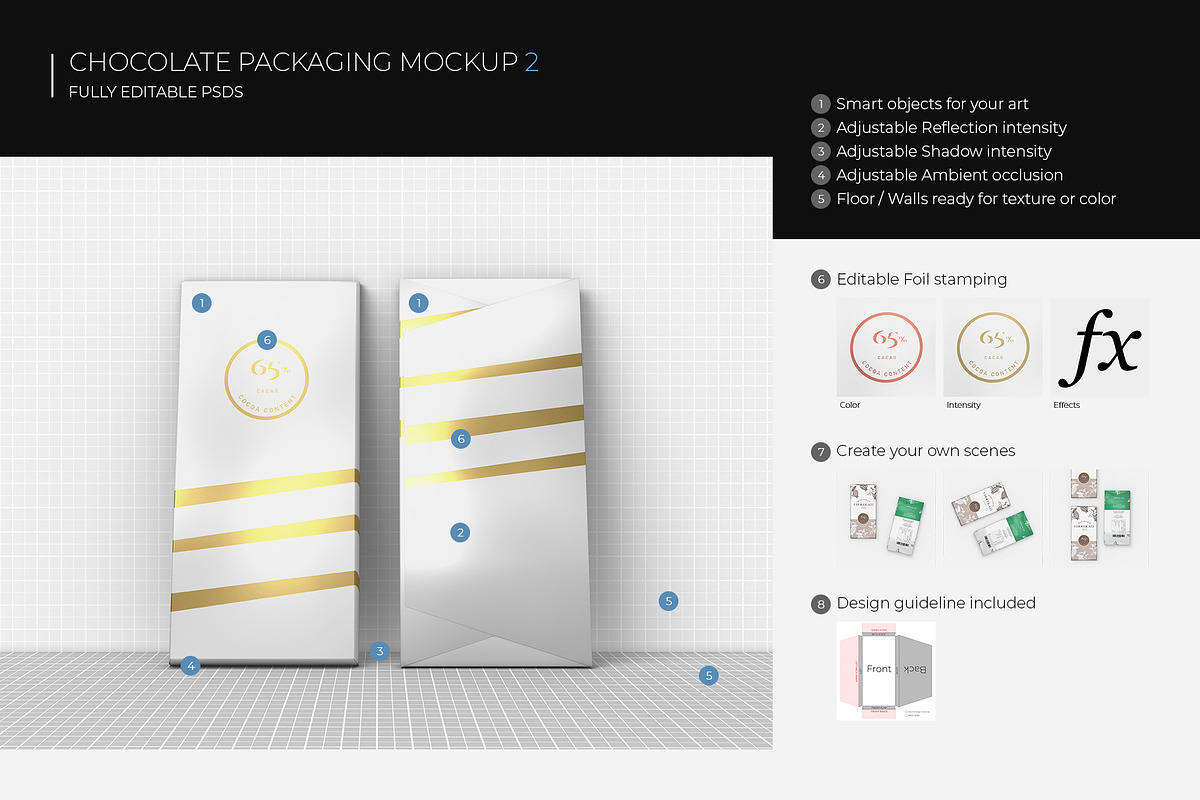 Chocolate Packaging Mockup 2, a Packaging Mockup by KIPET (Photo 14 of 15)