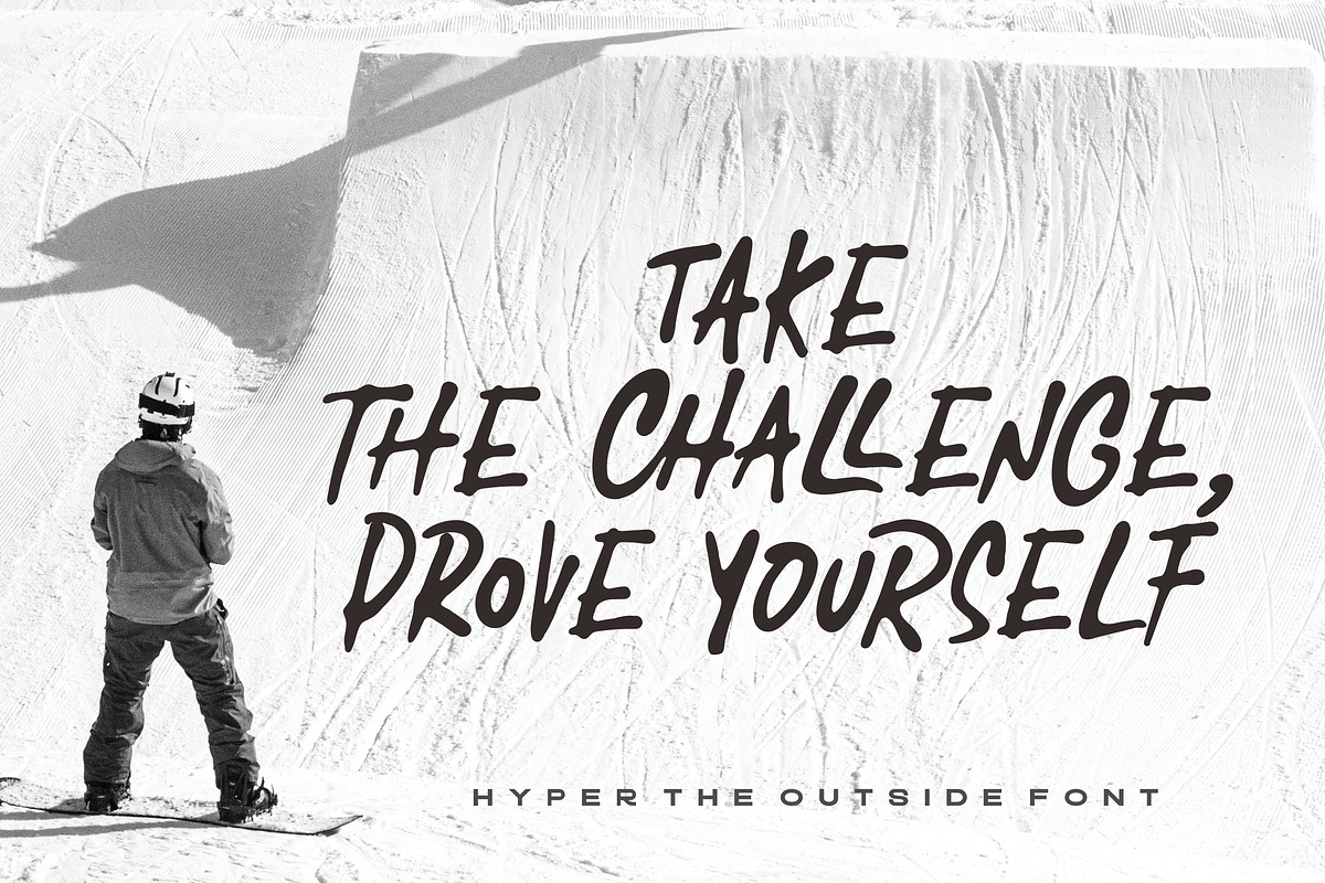 Hyper Outside - Stylish Marker, a Handwritten Font by ErgibiStudio (Photo 2 of 11)
