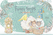 Christmas set Little angel, an Illustration by Alisa Mikibith Art (Thumbnail 4 of 8)