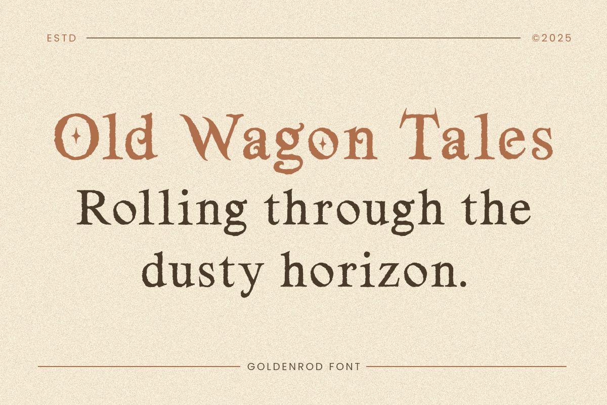 Goldenrod – Medieval Decorative, a Serif Font by Typehand Studio (Photo 2 of 10)