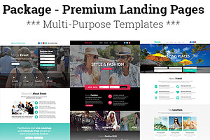 Premium Responsive Landing Pages