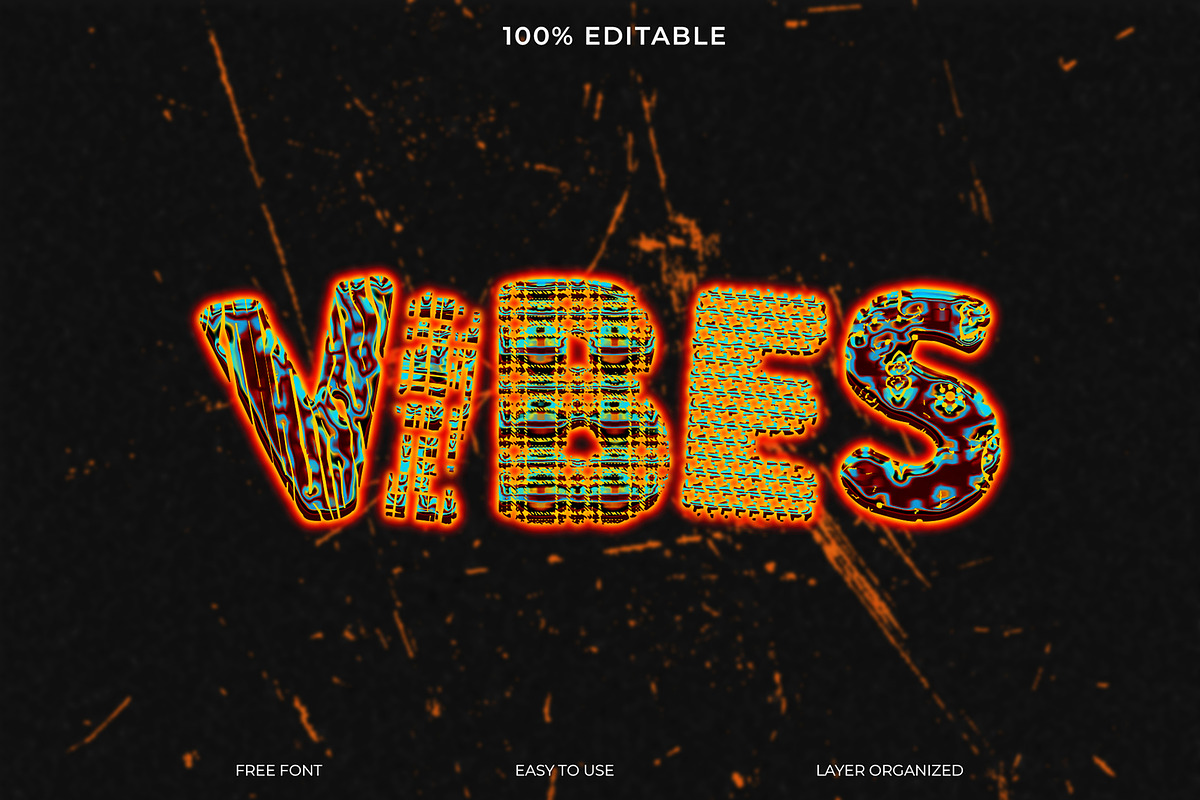 Vibes PSD Text Style Effect, a Layer Style Add-On by Imamul001