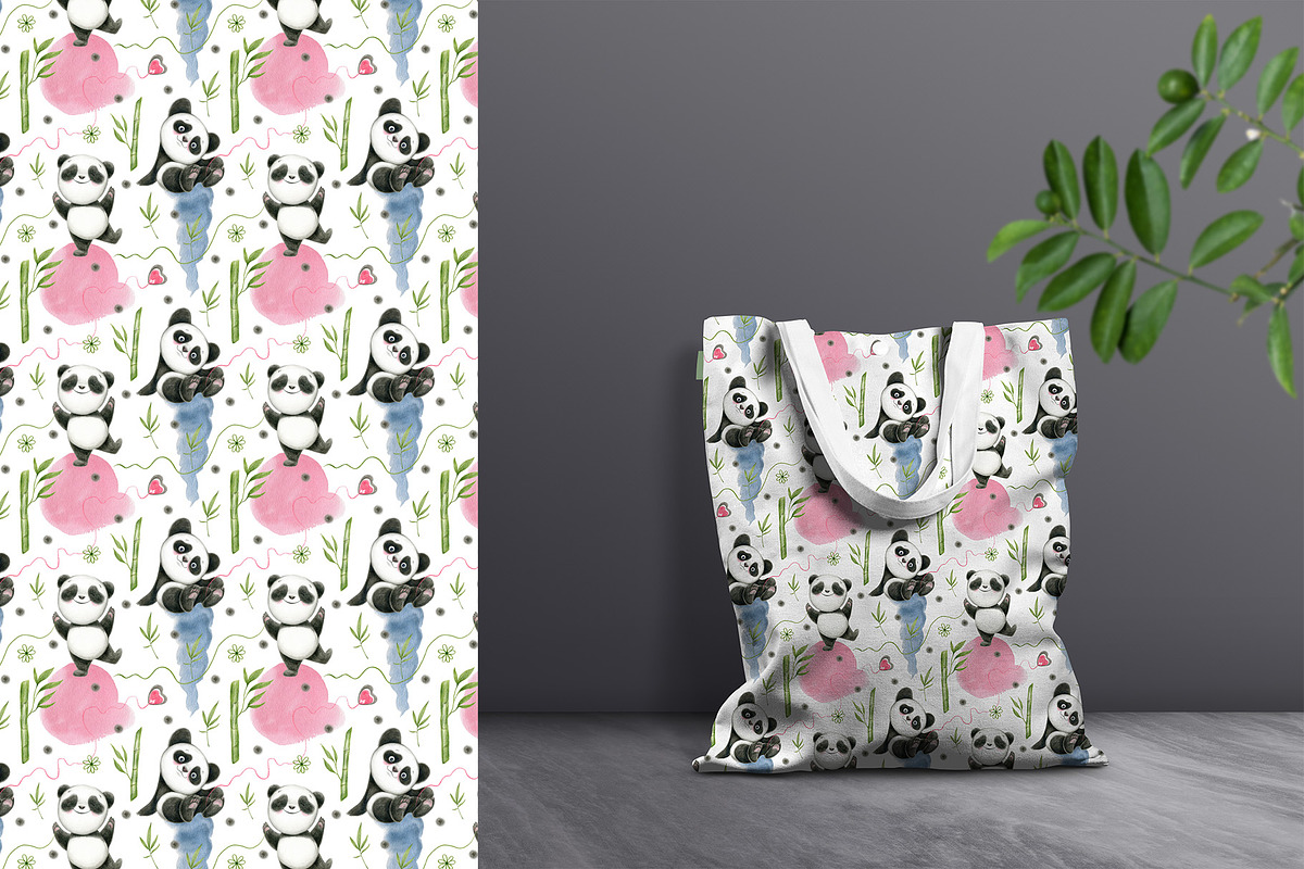Funny Panda - color pencil clipart, an Animal Illustration by KatsiarynaKa (Photo 15 of 16)