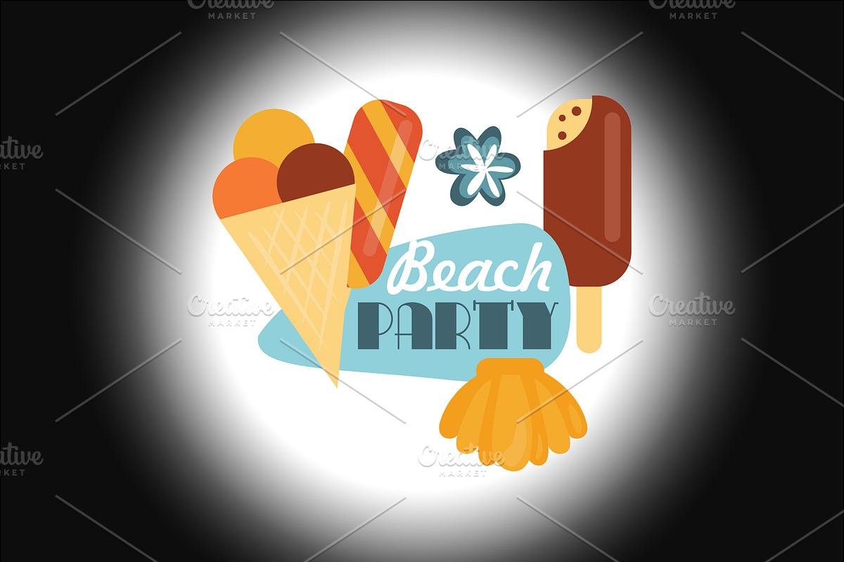 summer time beach party logo, a Branding & Logo Template by Amazing crafter