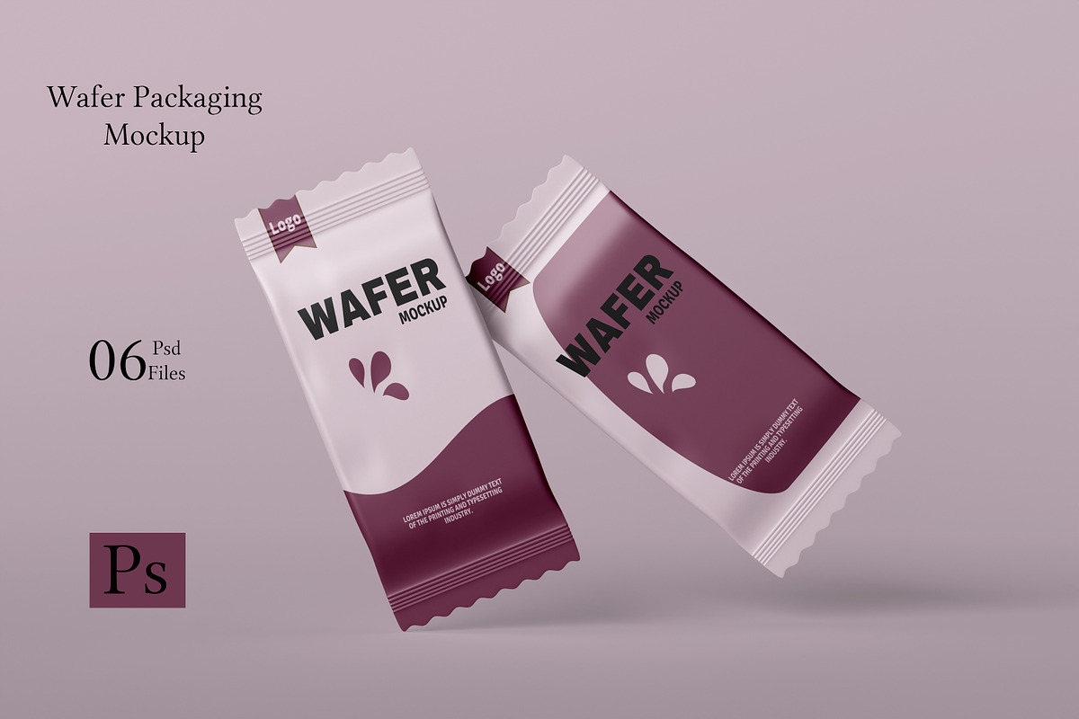 Wafer Packaging Mockup, a Packaging Mockup by Graphic_world89 (Photo 1 of 7)