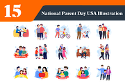 National Parents Day Illustrations, a Person Illustration by EllaMaiyaali (Thumbnail 3 of 3)