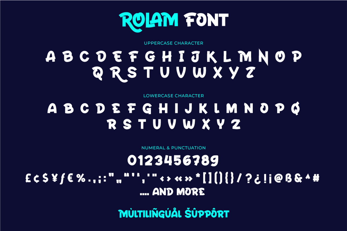 Rolam, a Sans Serif Font by twinstd (Photo 3 of 11)