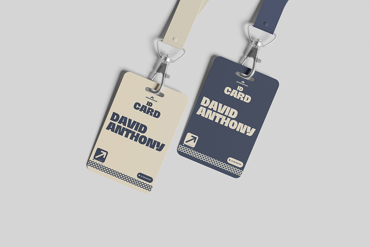ID Card Mockup, an Advertising Mockup by seramoe (Photo 2 of 5)