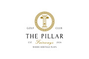 Pillar Golf Logo, a Branding & Logo Template by Buqancreative (Thumbnail 1 of 4)