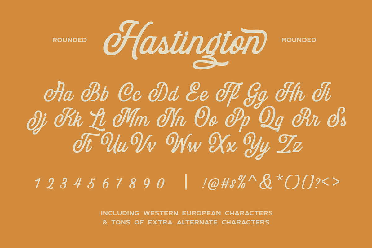 Hastington Script preview 6