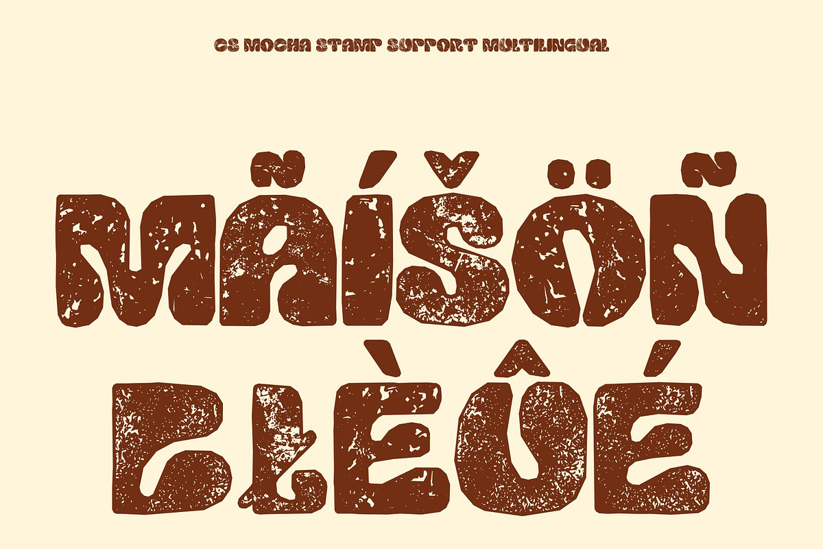 CS Mocha Stamp, a Sans Serif Font by Craft Supply Co. (Photo 7 of 8)