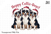Watercolor Christmas Dog Puns Bundle, a Graphic by Clipart Bloom (Thumbnail 14 of 25)
