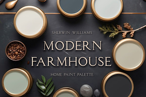 SW Modern Farmhouse Paint Palette