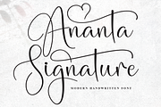 Ananta Signature | Script Font, a Handwritten Font by Scratchones (Thumbnail 1 of 9)
