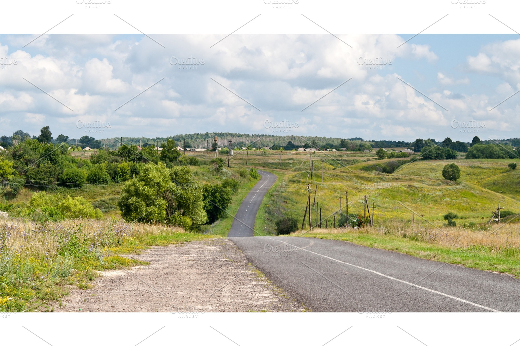 Hilly road in Russia, a Nature Photo by Leonid Andronov