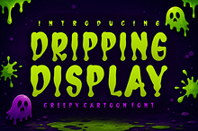 Dripping Display - Creepy Slime Font
