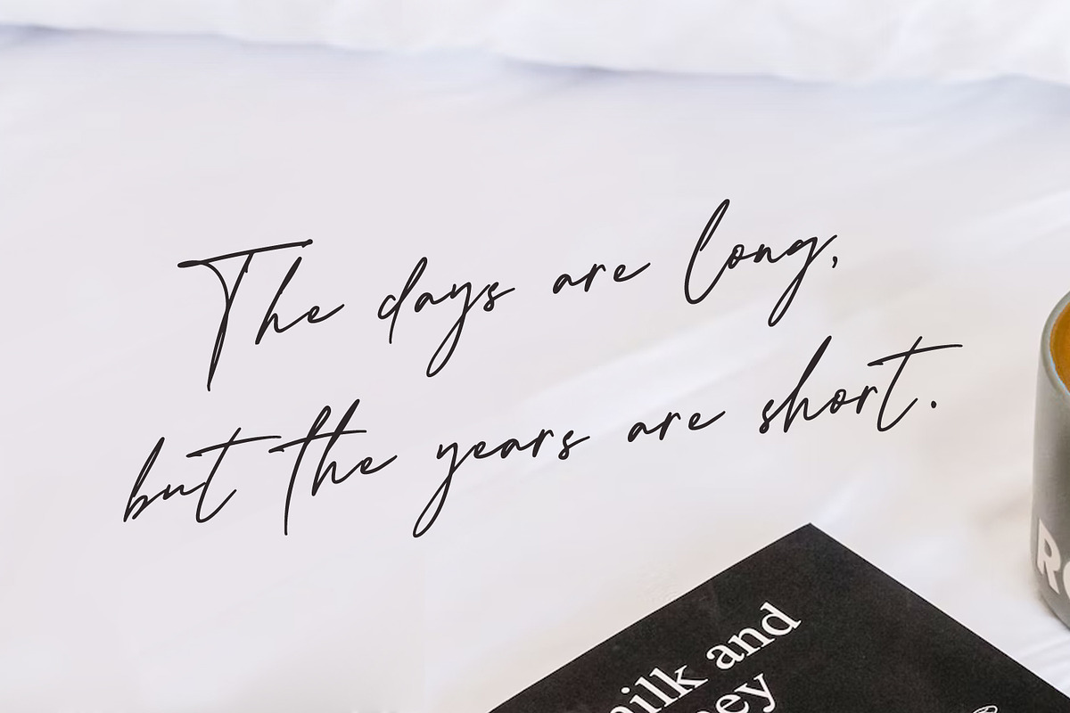 Kastoria - Script Handwritten Font, a Script Font by TrimStudio (Photo 6 of 12)