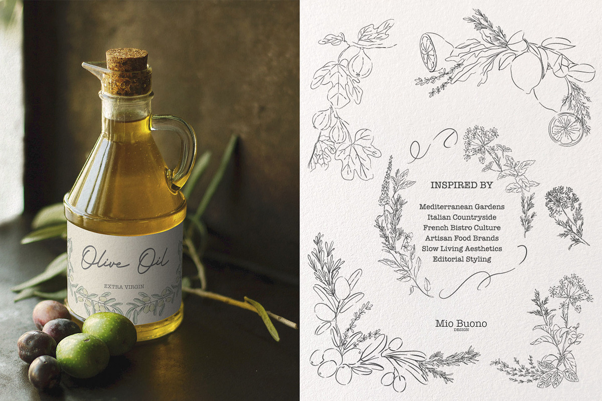 Editorial Botanical Line Art, an Object Illustration by Mio Buono (Photo 3 of 16)