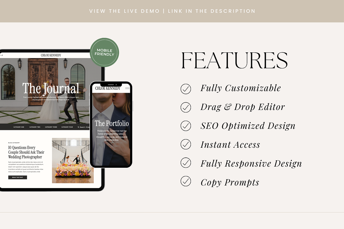 Showit Website Template | Photo, a Websites & App Template by Rosetta Lane Design (Photo 6 of 10)