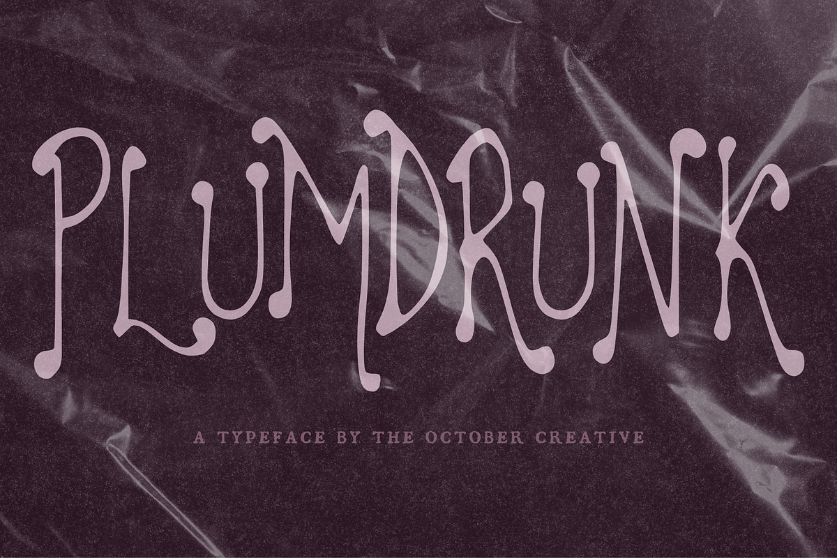 Plumdrunk Slender Display Font, a Handwritten Font by The October Creative (Photo 1 of 8)