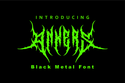 Ankers - Black Metal Font, a Blackletter Font by zamjumps