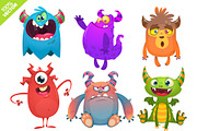 Doodle Creatures - 6 Cute Monsters, a Decorative Illustration by D R A W K M A N (Thumbnail 5 of 5)