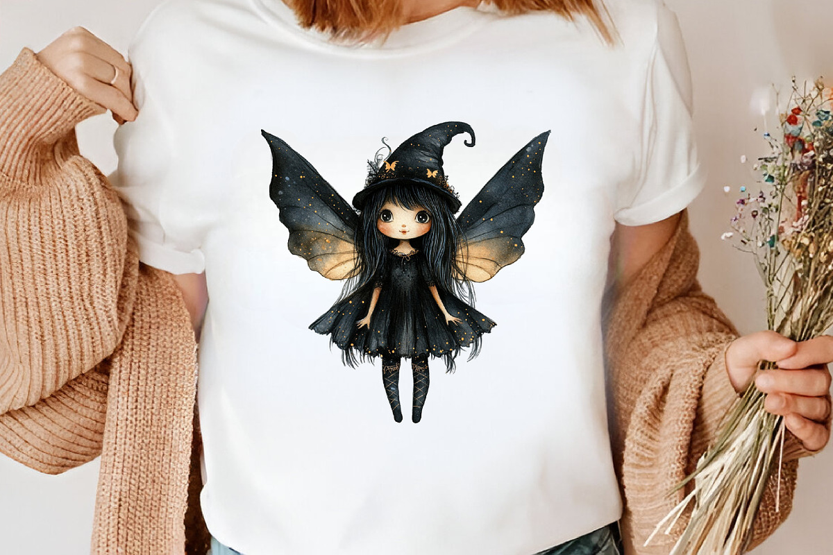 Watercolor Halloween Doll Clipart, an Illustration by Canvas Craft (Photo 7 of 8)