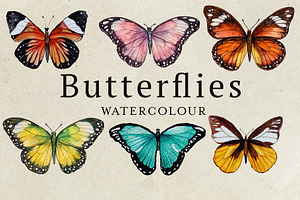Watercolor Butterflies