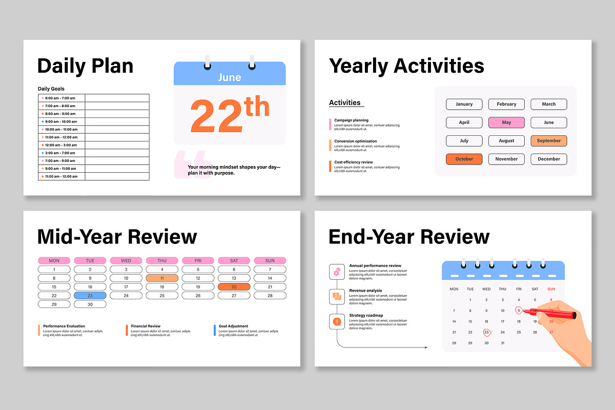 Calendar Infographic, a Presentation Template by Mighty-Slide (Photo 7 of 7)