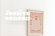 Festive Season Christmas Card Mockup, a Product Mockup by Muse Mockups (Thumbnail 4 of 15)