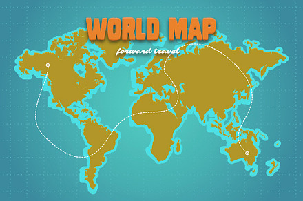World map Vector illustration