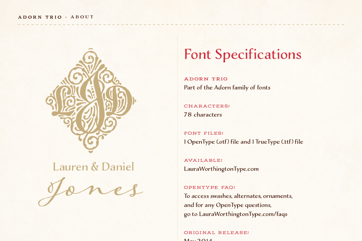 Adorn Collection, a Sans Serif Font by Laura Worthington (Photo 46 of 62)
