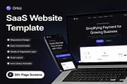 Orbiz SaaS Website Template UI Kit, an UI Kit Template by Creative Perspective (Thumbnail 1 of 7)