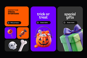 Halloween 3D Icons Pack