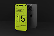 iPhone 15 Pro Mockup Kit, an iPhone Mockup by Catkie - Digital Art (Thumbnail 6 of 8)