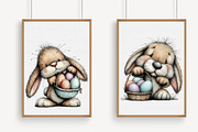 Cute Easter Bunny Clipart, an Illustration by Libby Wishes (Thumbnail 5 of 6)