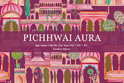 Pichhwai Aura Prints & Pattern, a Pattern Graphic by GND ART STUDIO (Thumbnail 1 of 8)