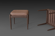 Chair with brown leather pillow, a Furniture 3D Model by NojskaAksjon (Thumbnail 18 of 20)