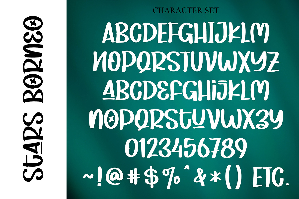 Stars Borneo, a Blackletter Font by Letterafa Studio (Photo 6 of 6)