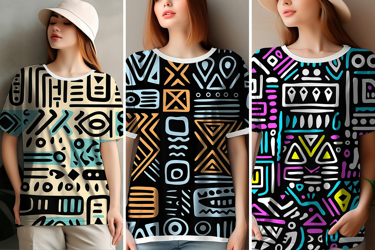 Ethnic-Inspiredf Tribal Pattern Set, a Pattern Graphic by Vibrand Studio (Photo 7 of 12)