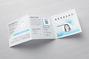 Square Trifold Resume