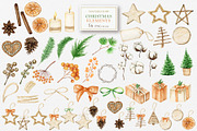 Boho Christmas wreath frame, an Object Graphic by svetlanaARTdreams (Thumbnail 10 of 16)
