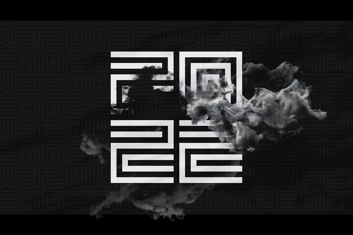 Geometric Maze Font preview 8